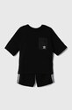 adidas Originals completo bambino/a SHORT TEE SET maglia nero IY4817