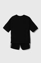 adidas Originals compleu copii SHORT TEE SET IY4817 negru AW24