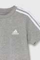 Chłopiec adidas komplet bawełniany dziecięcy I 3S SPORT SET IY5091 szary