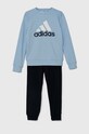 Детский спортивный костюм adidas J BL FT TS IY5429 голубой AW24