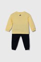 Παιδική φόρμα adidas I LIN FLOG IZ4970 κίτρινο AW24