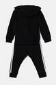 adidas Originals dres dziecięcy HOODIE SET IY4785 czarny AW24