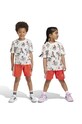 adidas komplet dziecięcy LK DY MM T SET wzorzyste beżowy IW0669