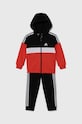 adidas dres dziecięcy I 3S TIB FL TS dzianina czerwony IW3491