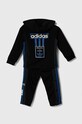 Детский спортивный костюм adidas Originals FZ HOODIE SET IW3589 чёрный AW24