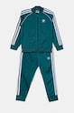 Dječja trenirka adidas Originals SST TRACKSUIT pletivo tirkizna IY4792