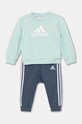 adidas dres niemowlęcy I BOS LOGOOG dzianina turkusowy IZ4979
