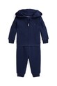 Хлопковый костюм для младенцев Polo Ralph Lauren трикотаж тёмно-синий 320952892001