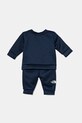 Detská tepláková súprava The North Face BABPOLSET NF0A89GW8K21 tmavomodrá AW24