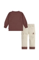 Komplet za bebe Levi's CLIMBING LEVI TEE & CARGO 6EL311 smeđa AW24