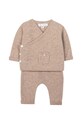 Tartine et Chocolat komplet wełniany niemowlęcy dzianina brązowy TZ36040.80.86