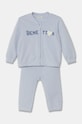 United Colors of Benetton dres bawełniany niemowlęcy nadruk niebieski 3J70AK00R.W.Seasonal