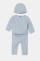 Tommy Hilfiger komplet niemowlęcy z domieszką wełny 3-pack KN0KN01929.9BYH niebieski AW24