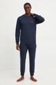 Костюм лаунж Emporio Armani Underwear аппликация тёмно-синий 111943.4F595