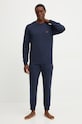 Emporio Armani Underwear dres lounge aplikacja granatowy 111943.4F595