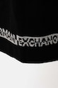Шапка та шарф з домішкою вовни Armani Exchange чорний XM000337.AF12274