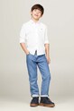 Tommy Hilfiger koszula bawełniana dziecięca biały KB0KB09077.9BYH.80.122