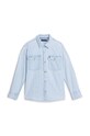 Dětská riflová košile Tommy Hilfiger dlouhý modrá KB0KB09080.9BYH