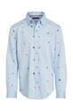 Tommy Hilfiger koszula bawełniana dziecięca KB0KB09136.9BYH.104.122 niebieski AW24
