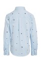 Chłopiec Tommy Hilfiger koszula bawełniana dziecięca KB0KB09136.9BYH.104.122 niebieski