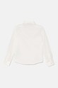 Детская хлопковая рубашка Emporio Armani 6D4CJB.4N8QZ бежевый AW24