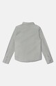 Детская хлопковая рубашка Emporio Armani 6D4CJB.4N8QZ голубой AW24
