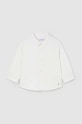 Mayoral koszula bawełniana niemowlęca bawełna biały 124.3A.Baby.9BYH