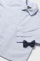 Детская хлопковая рубашка Mayoral 2189.3A.Baby.9BYH голубой AW24