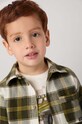 Mayoral koszula bawełniana dziecięca zielony 4107.5E.Mini.9BYH