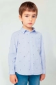 Mayoral camicia di cotone per bambini lunga blu 4110.5A.Mini.9BYH