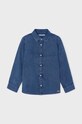 Mayoral koszula bawełniana jeansowa 4112.5G.Mini.9BYH niebieski AW24