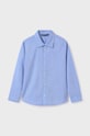 Mayoral koszula bawełniana dziecięca wzorzyste niebieski 7108.7A.Junior.9BYH