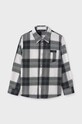 Детская хлопковая рубашка Mayoral 7111.7C.Junior.9BYH зелёный AW24
