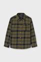 Mayoral camasa de bumbac pentru copii 7111.7C.Junior.9BYH verde AW24
