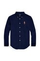 Дитяча бавовняна сорочка Polo Ralph Lauren casual темно-синій 323878882003