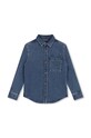 BOSS koszula jeansowa dziecięca J51131.114.150 niebieski AW24