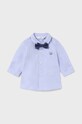 Бавовняна сорочка для немовля Mayoral Newborn довгий блакитний 2180.1J.Newborn.9BYH