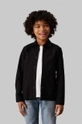 Calvin Klein Jeans camicia di cotone per bambini lunga nero IB0IB02290.9BYH