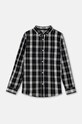 United Colors of Benetton camasa de bumbac pentru copii lung negru 54AZCQ00R.G.Seaso.9BYH