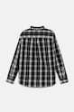 Παιδικό βαμβακερό πουκάμισο United Colors of Benetton 54AZCQ00R.G.Seaso.9BYH μαύρο AW24