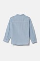 United Colors of Benetton camicia di cotone per neonato 54AZGQ00J.P.Seaso.9BYH blu AW24