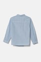 Μωρό βαμβακερό πουκάμισο United Colors of Benetton 54AZGQ00J.P.Seaso.9BYH μπλε AW24