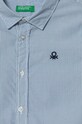 BIMBO United Colors of Benetton camicia di cotone per neonato 54AZGQ00J.P.Seaso.9BYH blu