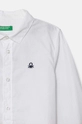 BIMBO United Colors of Benetton camicia di cotone per neonato 54AZGQ00J.P.Reproposed bianco