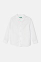 United Colors of Benetton koszula bawełniana dziecięca bawełna biały 5DGXGQ00I.P.Repro.9BYH
