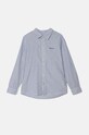 Дитяча бавовняна сорочка Pepe Jeans NARON візерунок блакитний PB302648