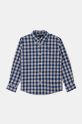 Tommy Hilfiger camicia per bambini tessuto elasticizzato blu KB0KB09259.9BYH.128.176