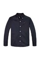 Детская хлопковая рубашка Tommy Hilfiger KB0KB09262.9BYH.128.176 тёмно-синий AW24