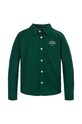 Παιδικό πουκάμισο Tommy Hilfiger KB0KB09265.9BYH.128.176 πράσινο AW24
