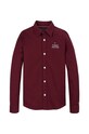 Παιδικό πουκάμισο Tommy Hilfiger KB0KB09265.9BYH.128.176 μπορντό AW24